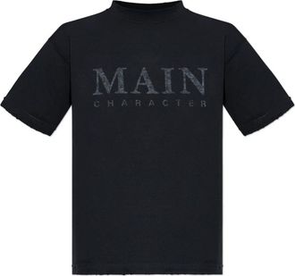 Balenciaga T-shirt met een vintage effect - Heren - T-shirts - Zwart - M - Katoen - Tops