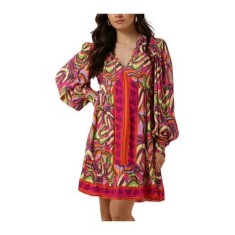 Harper & Yve Kleedjes, Dames, Veelkleurig, XS, Kleurrijke Mini Jurk Maya-Dr