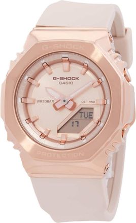 Casio G-Shock Alarm Quartz Analog-Digital Rose Gold Dial Ladies Watch GM-S2110PG-4ADR