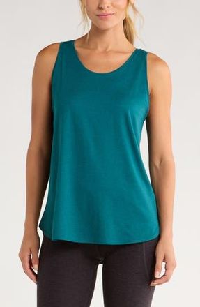 Zella Liana Restore Soft Lite Tank in Teal Atlantic at Nordstrom Rack, Size X-Small