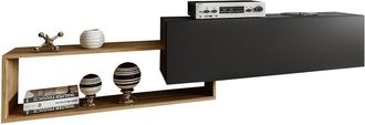 Mirjan24 Mueble De Tv Universal Uni 210, De Pie, Colgante, Roble Negro, Wotan