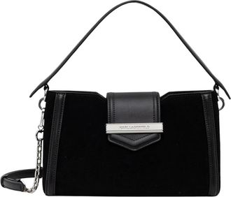 Karl Lagerfeld Crossbody Tas - Dames - Handtassen - Zwart - ONE Size - Leer - Tassen