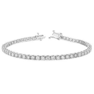 LuvMyJewelry LMJ LoveGrown 10K White Gold Lab Grown Diamond Tennis Bracelets - 5.82 Cts at Nordstrom