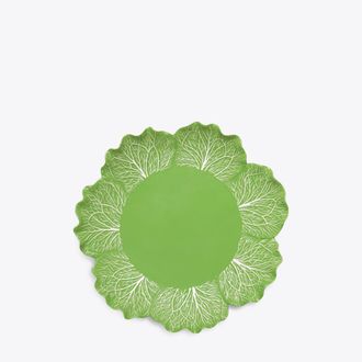 Tory Burch Womens Lettuce Ware Round Platter in Green, One Size