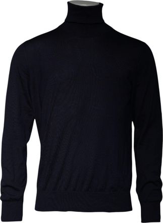 Dolce & Gabbana Blue Cashmere Turtleneck Pullover Mens Sweater (Pre-Owned)