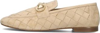 Stefano Lauran Beige Su&egrave;de Loafers - Dames - Loafers - Beige - 38 EU - Su&egrave;de - Schoenen