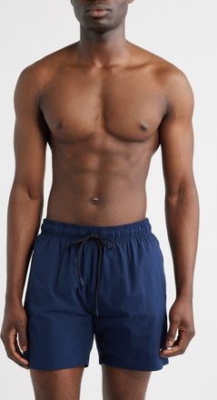 BOSS Shark Swim Trunks in Navy at Nordstrom, Size X-Large