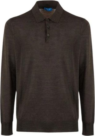 Fefē Maglione a polo - Heren - Ronde hals truien - Bruin - M - Truien & Vesten