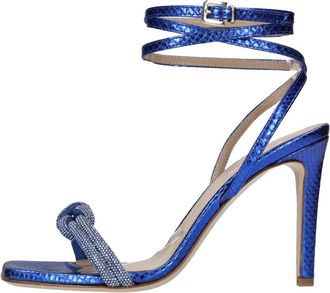 Pinko Pinko Sandalen - Dames - Sandalen met hakken - Blauw - 36 EU - Leer - Schoenen