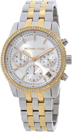 Michael Kors Mini Bryant Chronograph Quartz Silver Dial Ladies Watch MK7532