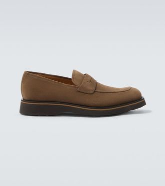 Berluti Alessio suede penny loafer