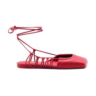 Vic Matié Schoenen, Dames, Rood, 38 EU, Leer, Quadrat Closed Sabot