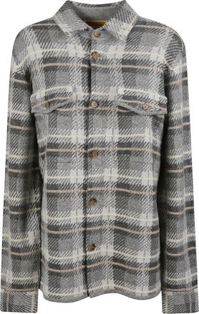 Guest In Residence Plaid Werkshirt - Dames - Overhemden - Grijs - XS - Kasjmier - Overhemden