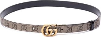 Gucci Gg Marmont Reversible Thin Belt