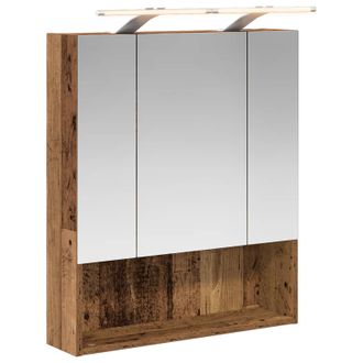 vidaXL Armario Con Espejo De Ba&ntilde;o Madera Vieja 60 X 14.5 X 70 Cm Vidaxl