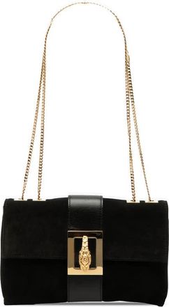 Gucci Pre-owned Gucci Suede Tiger Head Chain Shoulder Bag Ladies OPU48QK1AS38PB82