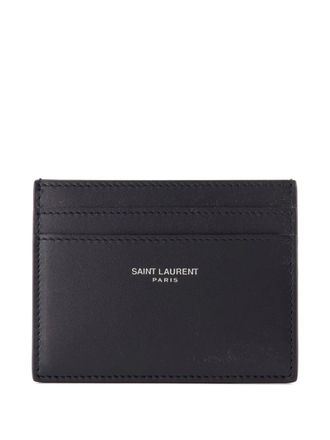 Saint Laurent Pasjeshouder met logo - Blauw