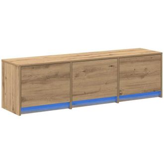 vidaXL TV Cabinet with LEDs with Drawer Artisian Oak 140 x 34 x 40 cm vidaXL