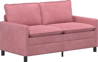 vidaXL Sof&aacute; Rosa 156 X 81 X 87,5 Cm Terciopelo Vidaxl
