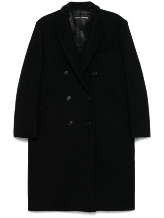 Kassl Editions double-breasted coat - women - Cashmere/Wool/Nylon/Viscose - 36 - Black