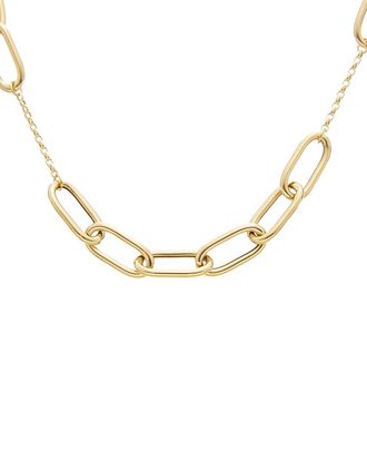 Italian Gold, Inc 14K Oval Link Station Necklace