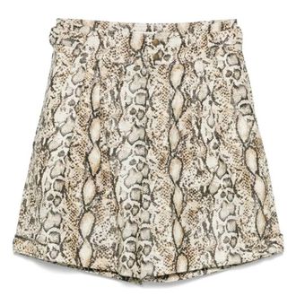 Isabel Marant Python Print Felize Shorts, Brand Size 34 ( US Size 0 )