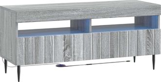 vidaXL Mueble De Tv Led Sonoma Gris Madera De Ingenier&iacute;a Vidaxl