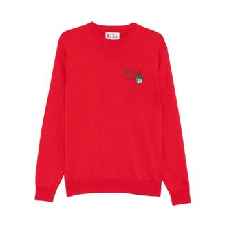 MC2 Saint Barth Heron Light Embry Sweater - Heren - Truien - Rood - Maat: S Wol
