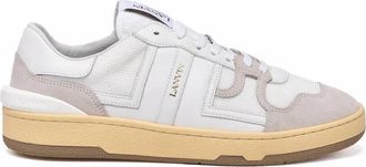 Lanvin White Polyester-Blend Clay Sneakers