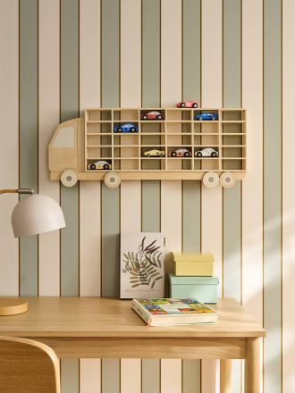 Vertbaudet Deko-Wandregal LKW Kinderzimmer beige