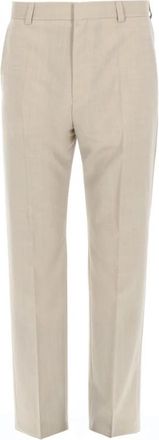 HUGO BOSS Teagan 231X Flat-Front Wool Dress Pants - Heren - Slim Fit Broeken - Beige - S - Wol - Broeken