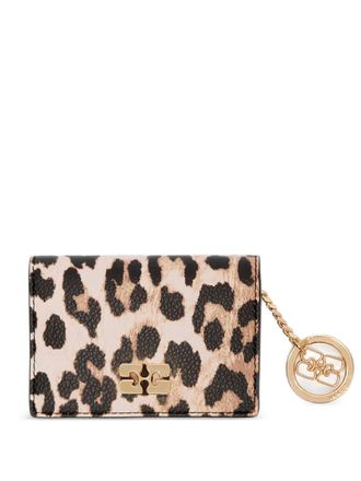 Ganni leopard-print wallet - Neutrals