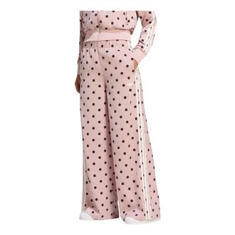 adidas (WMNS) adidas Satin Polka Dots Wide Leg Pant Asia Sizing Dual Lilac LI2843