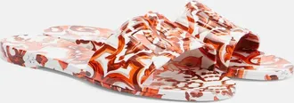 Dolce & Gabbana Majolica DG rubber slides