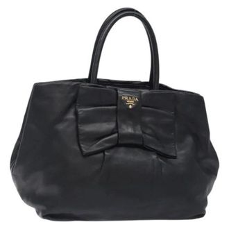Prada Tweedehands leren handtassen - Dames - Vintage Shopper - Zwart - ONE Size - Leer - Vintage