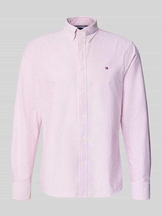 Tommy Hilfiger Regular Fit Businesshemd aus reiner Baumwolle in Rot, Größe XXL