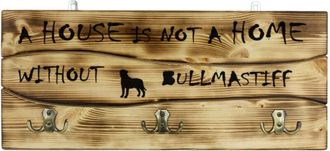 OEM Bullmastiff, Bulmastiff - Percha Con Perro, Expositor De Medallas, Decoraci&oacute;n Del Hogar De Art-dog