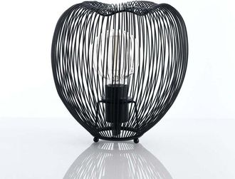 Oresteluchetta L&aacute;mpara De Mesa De Acero Negro Mate Dise&ntilde;o Moderno Lynton