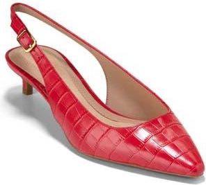 Cole Haan The Go-To Jocelyn Slingback Pump in Salsa Croc Print Leather at Nordstrom Rack, Size 10.5