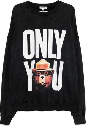 Stain Shade Felpa con stampa grafica - Nero