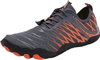 Generic Water Shoes Water Shoes Non-Slip Lightweight Aqua Shoes Breathable Casual Wading Shoes Quick Drying Unisex(Gray,45)