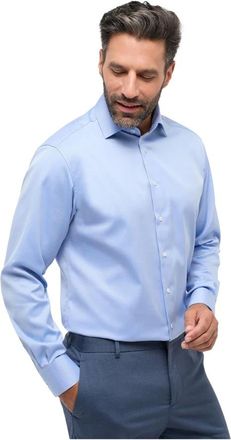 Eterna Overhemden, Heren, Blauw, 5Xl, Katoen, Comfort Fit Business Overhemd