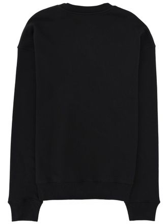 Moschino Logo-Printed Cotton Sweatshirt - Black