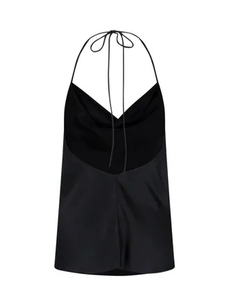 Valentino Womens Top Black Silk