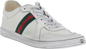 Gucci Mens Low Top Sneakers Coda White Leather Trainers
