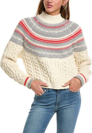 525 america Cable Wool-Blend Pullover