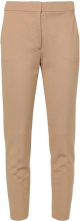 Max Mara Pegno trousers - women - Viscose/Polyamide/Spandex/Elastane - 46 - Neutrals