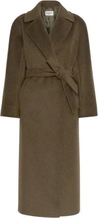 Max Mara Tempera Jas - Dames - Mantels - Groen - Maat: XS Wol