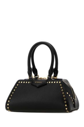 Givenchy Womens Black Leather Mini Antigona East-West Handbag Borse A Mano