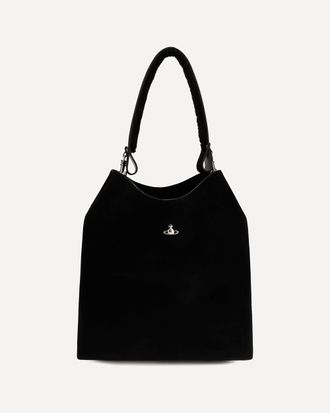 Vivienne Westwood Borsa Shopping Lottie in suede grande Woman UNI